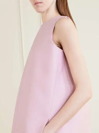Balenciaga Sack Wool And Silk-blend Cady Mini Dress | Thumbnail 4