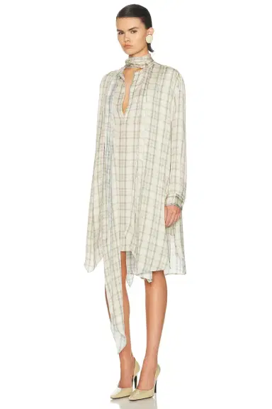 Acne Studios Drana Summer Check Dress | Thumbnail 3