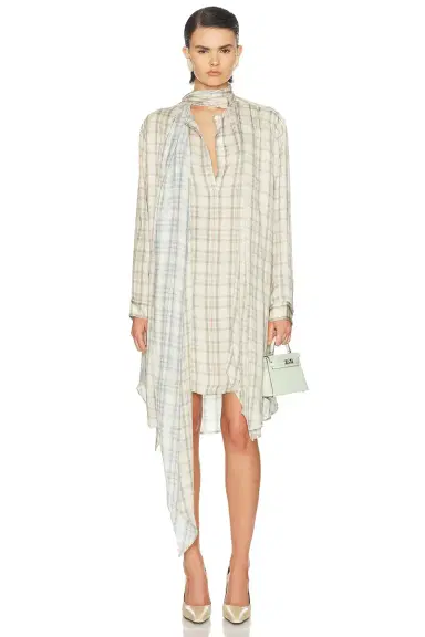 Acne Studios Drana Summer Check Dress | Thumbnail 1