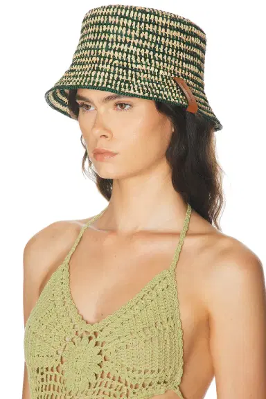 Helen Kaminski Shashika Raffia Crochet Bucket Hat | Thumbnail 2 Helen Kaminski Shashika Raffia Crochet Bucket Hat | Thumbnail 2
