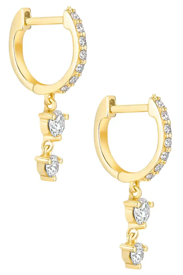 Stardust Drop Huggies Earring Stardust Drop Huggies Earring