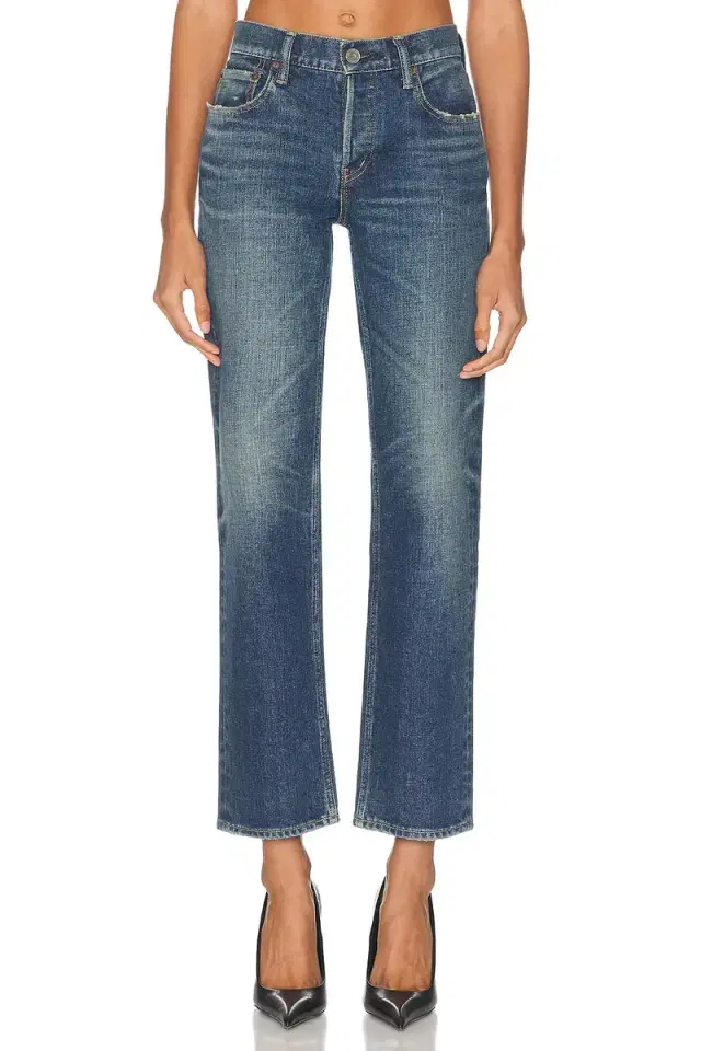Moussy Vintage Hadley Straight Low Rise Jeans