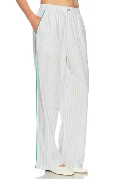 Lunya Airy Cotton Piped Wide Leg Pant | Thumbnail 2 Lunya Airy Cotton Piped Wide Leg Pant | Thumbnail 2