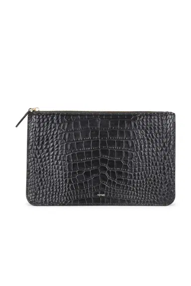TOTEME Threefold Croco Embossed Clutch | Thumbnail 1