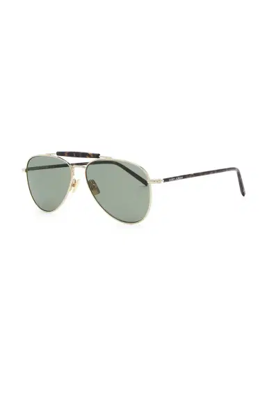 Saint Laurent Light Metal Pilot Sunglasses | Thumbnail 2