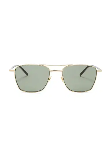 Saint Laurent Light Metal Pilot Sunglasses | Thumbnail 1