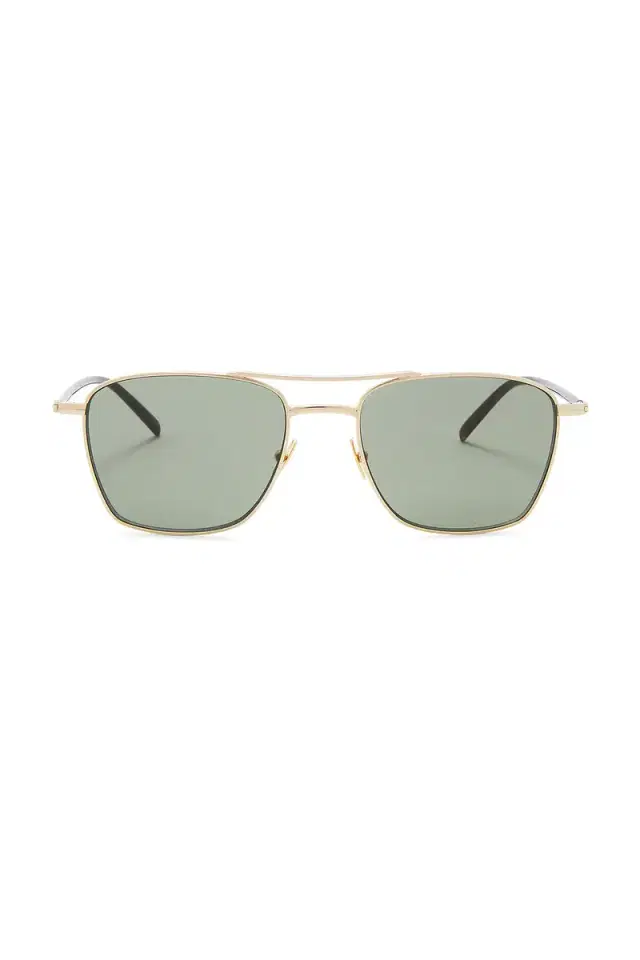 Saint Laurent Light Metal Pilot Sunglasses