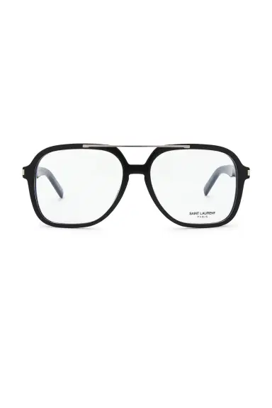 Saint Laurent Corner Angle Rectangular Optical Eyeglasses | Thumbnail 1 Saint Laurent Corner Angle Rectangular Optical Eyeglasses | Thumbnail 1