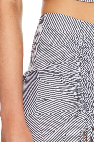 Fleur du Mal Poplin Draped Ruched Skirt | Thumbnail 6 Fleur du Mal Poplin Draped Ruched Skirt | Thumbnail 6