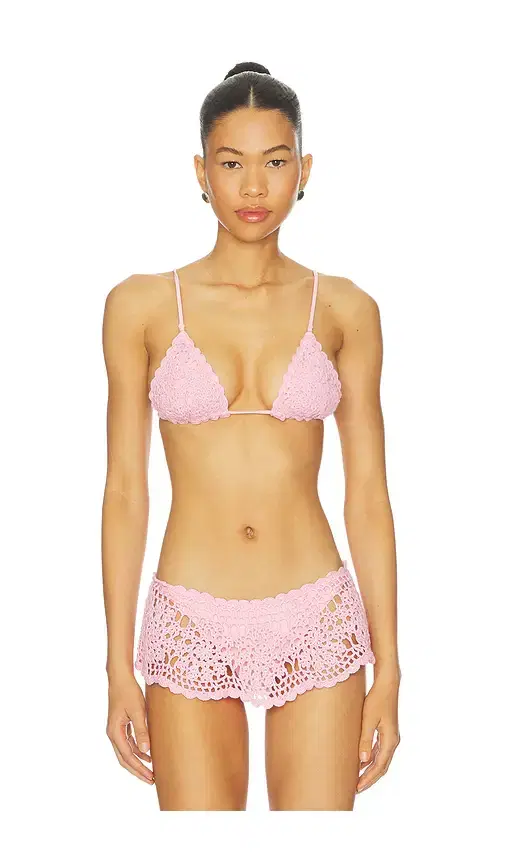 Frankies Bikinis Elena Crochet Bikini Top