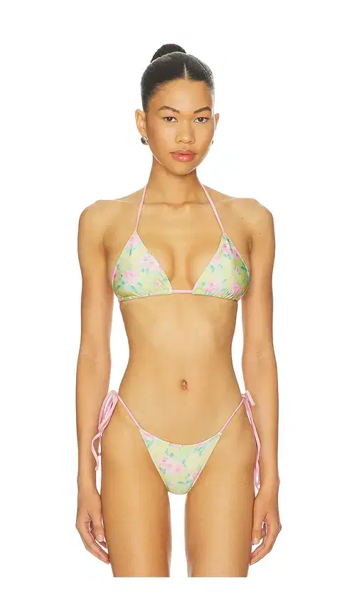 Frankies Bikinis Nick Satin Bikini Top