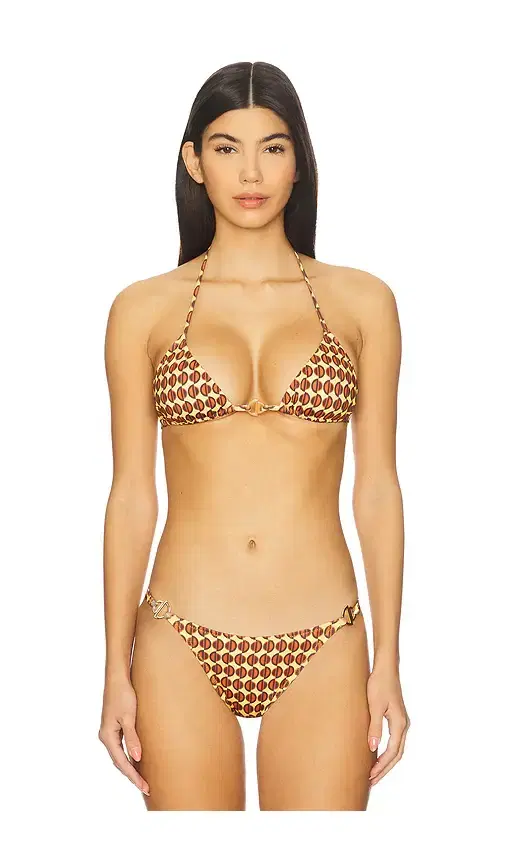 Berry Triangle Bikini Top