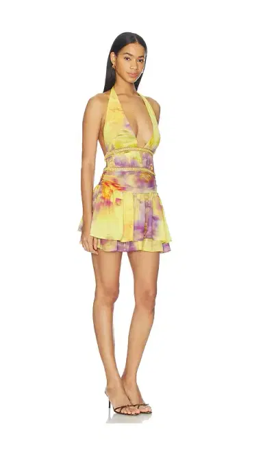 Runaway The Label Xylia Halter Low Plunge Mini Dress | Thumbnail 2 Runaway The Label Xylia Halter Low Plunge Mini Dress | Thumbnail 2