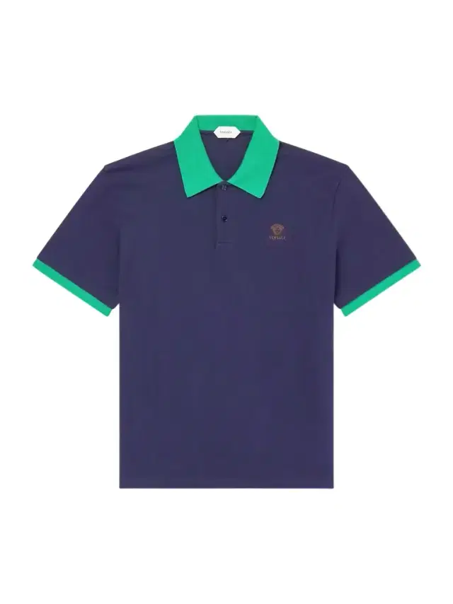 Versace Logo-Embroidered Cotton-Piqué Polo Shirt