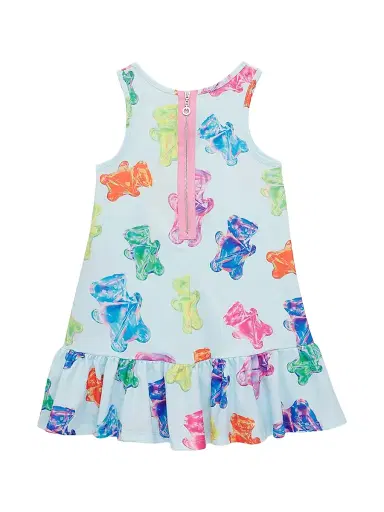 Hannah Banana Little Girl's & Girl's Gummy Bear Embellished Dress - Blue Multi | Thumbnail 2 Hannah Banana Little Girl's & Girl's Gummy Bear Embellished Dress - Blue Multi | Thumbnail 2