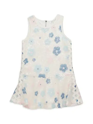 Hannah Banana Little Girl's & Girl's Sequined Rickrack-Trimmed Dress - Multi | Thumbnail 1 Hannah Banana Little Girl's & Girl's Sequined Rickrack-Trimmed Dress - Multi | Thumbnail 1