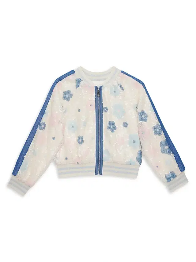 Hannah Banana Little Girl's & Girl's Sequined Bomber Jacket -  Multi