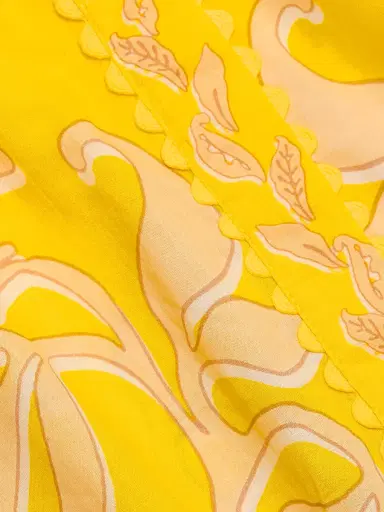 Poupette St Barth Women's Wes Floral Cotton Mini-Shirtdress - Yellow Ritual | Thumbnail 7 Poupette St Barth Women's Wes Floral Cotton Mini-Shirtdress - Yellow Ritual | Thumbnail 7