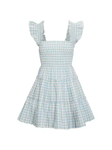 Hill House Home Women's The Charlotte Nap Dress - Blue Red Gingham - Size XXL | Thumbnail 1