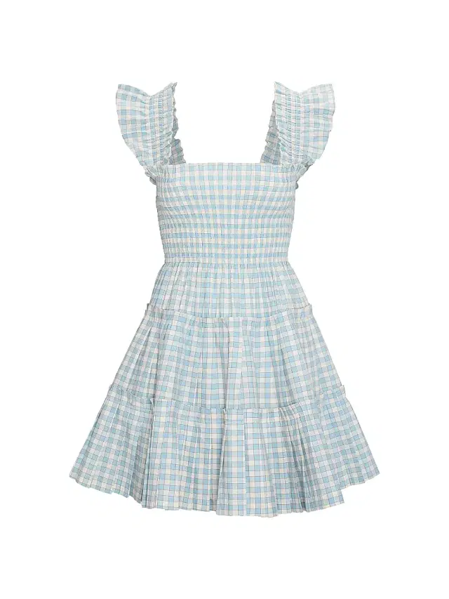 Hill House Home Women's The Charlotte Nap Dress - Blue Red Gingham