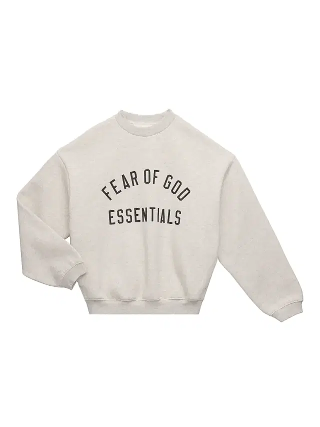Fear of God Essentials Little Kid's & Kid's Logo Crewneck Sweatshirt - Oatmeal Heather