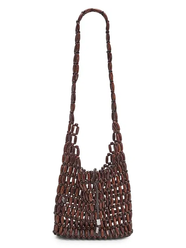 Staud Women's Coronado Wooden-Bead Tote Bag - Wood Beads