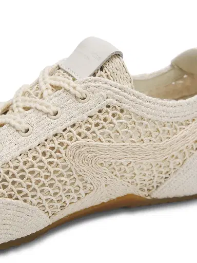 rag & bone Women's Retro Runner Ultra Slim Sneakers - Sea Salt Raffia | Thumbnail 6 rag & bone Women's Retro Runner Ultra Slim Sneakers - Sea Salt Raffia | Thumbnail 6