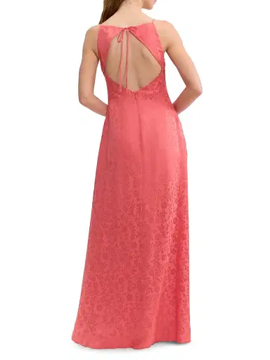 REBECCA TAYLOR Women's Emery Floral Silk-Blend A-Line Maxi Dress - Coral Blush | Thumbnail 4 REBECCA TAYLOR Women's Emery Floral Silk-Blend A-Line Maxi Dress - Coral Blush | Thumbnail 4