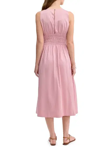 REBECCA TAYLOR Women's Emelia Cotton A-Line Midi-Dress | Thumbnail 4 REBECCA TAYLOR Women's Emelia Cotton A-Line Midi-Dress | Thumbnail 4