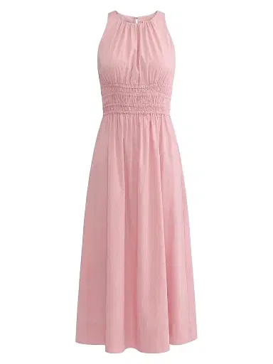 REBECCA TAYLOR Women's Emelia Cotton A-Line Midi-Dress | Thumbnail 1 REBECCA TAYLOR Women's Emelia Cotton A-Line Midi-Dress | Thumbnail 1