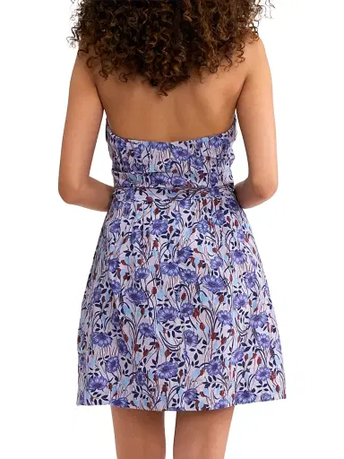 REBECCA TAYLOR Women's Daphne Floral Cotton-Silk A-Line Minidress | Thumbnail 4