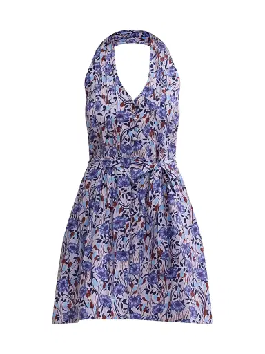 REBECCA TAYLOR Women's Daphne Floral Cotton-Silk A-Line Minidress | Thumbnail 1