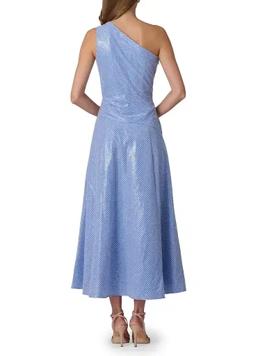 Shoshanna Women's Nikki Sequined One-Shoulder Gown - French Blue Optic | Thumbnail 3 Shoshanna Women's Nikki Sequined One-Shoulder Gown - French Blue Optic | Thumbnail 3