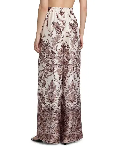 Kobi Halperin Women's Selena Printed Twill Pants - Natural Multi | Thumbnail 5