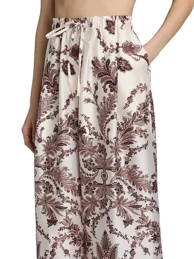 Kobi Halperin Women's Selena Printed Twill Pants - Natural Multi | Thumbnail 6