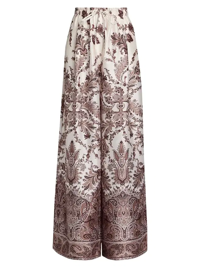 Kobi Halperin Women's Selena Printed Twill Pants - Natural Multi