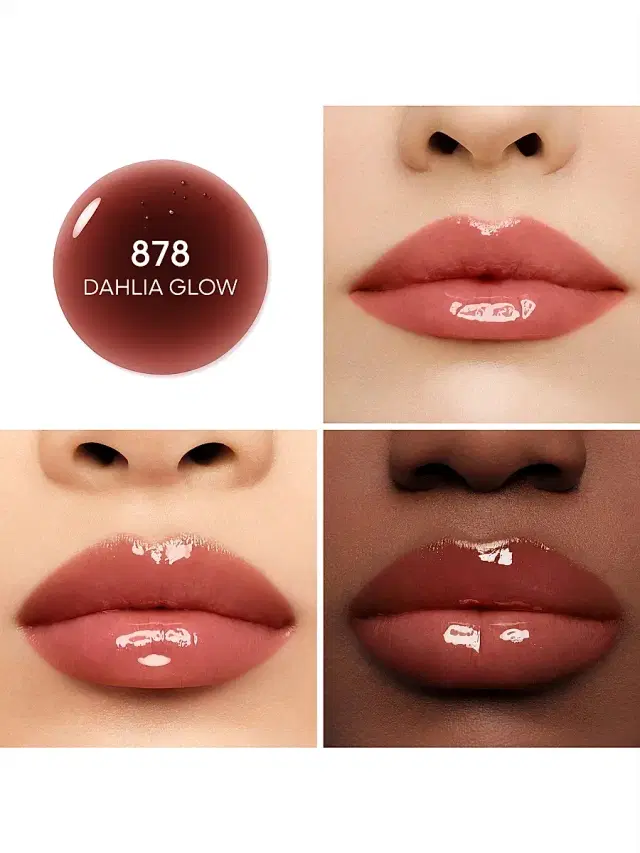 GUERLAIN Limited-Edition KissKiss Bee Glow Hydrating Tinted Lip Oil - 878 Dahlia Glow