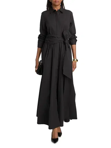 Ungaro Women's Harriet Maxi-Shirtdress - Black - Size XXL | Thumbnail 2 Ungaro Women's Harriet Maxi-Shirtdress - Black - Size XXL | Thumbnail 2
