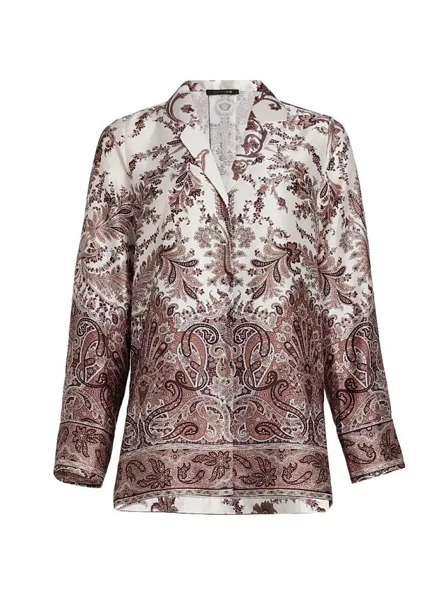 Kobi Halperin Women's Naomi Printed Twill Blouse - Natural Multi