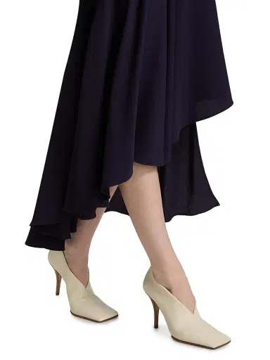 Alaïa Women's Asymmetric Halter Maxi Dress - Aubergine | Thumbnail 6