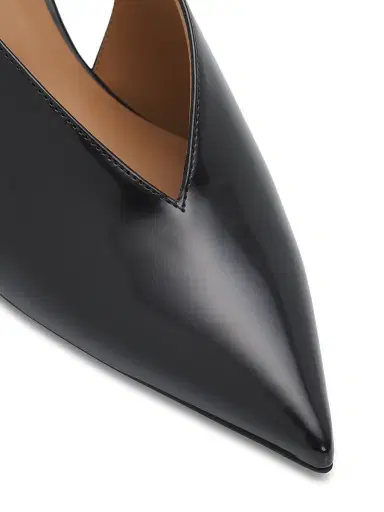 Stella McCartney Women's Falabella 65MM Chain-Detail Slingback Pumps - Black - Size 10 | Thumbnail 6