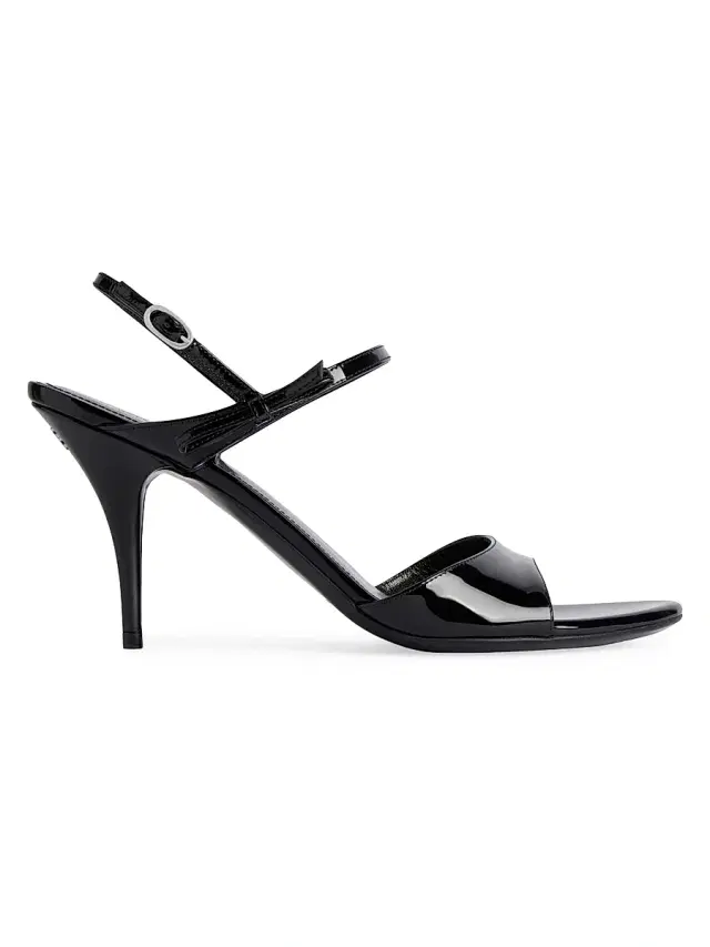 Balenciaga Women's Avenue Bow Heel Sandals - Black