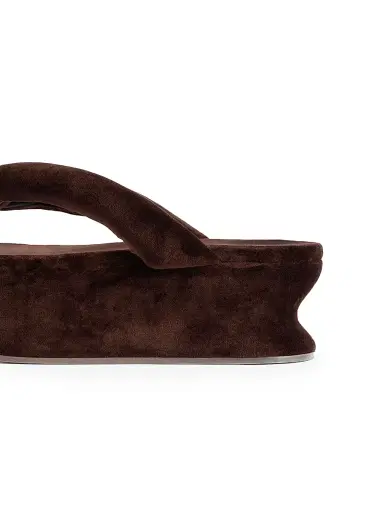 Balenciaga Women's Gaeta Thong Sandals - Moka | Thumbnail 5
