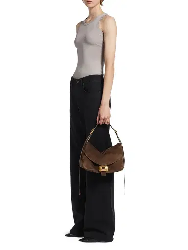 Balenciaga Women's Clicca Shoulder Bag - Muscade | Thumbnail 1