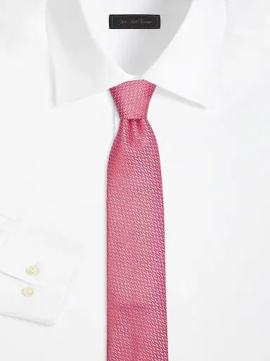 Canali Men's Zigzag Woven Silk Tie | Thumbnail 2