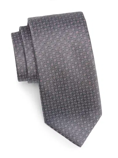 Canali Men's Geometric Silk Tie | Thumbnail 1