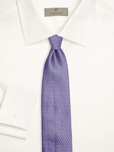 Canali Men's Geometric Silk Tie | Thumbnail 2 Canali Men's Geometric Silk Tie | Thumbnail 2
