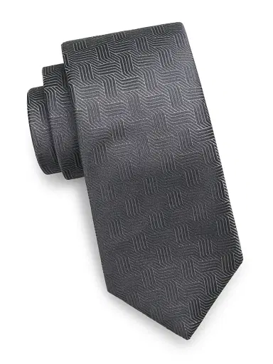 Canali Men's Art Deco Motif Silk Tie | Thumbnail 1