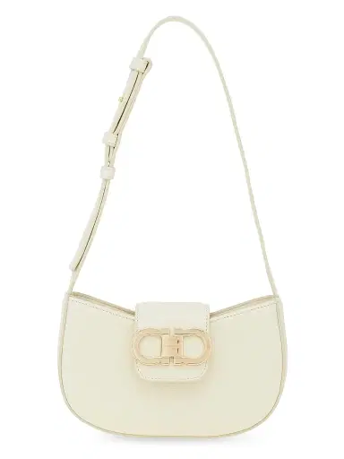 Ferragamo Women's Gabry Gancini Tab Leather Shoulder Bag | Thumbnail 1 Ferragamo Women's Gabry Gancini Tab Leather Shoulder Bag | Thumbnail 1