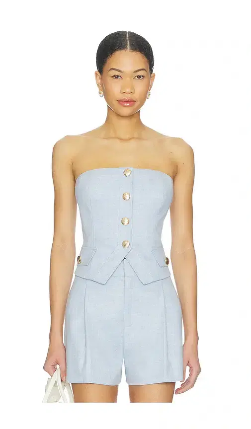 Generation Love Ellery Chambray Suiting Bustier